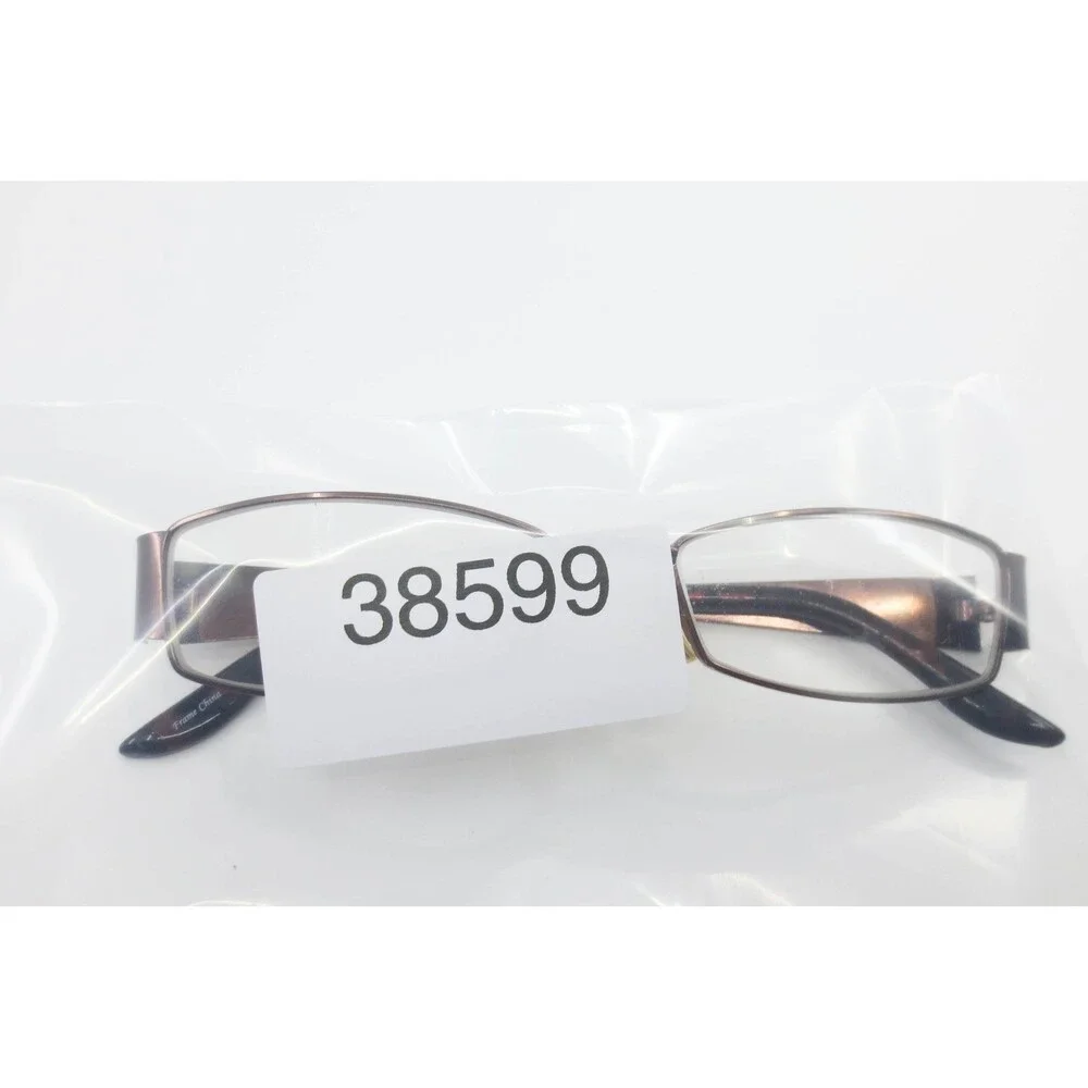 Veronica Brown Eyeglasses 52-16-135 Rectangular Brown Metal Frame Eyewear